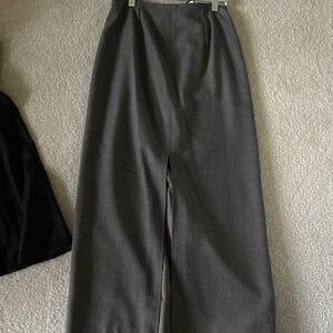 Ann Taylor business type maxi skirt with front slit